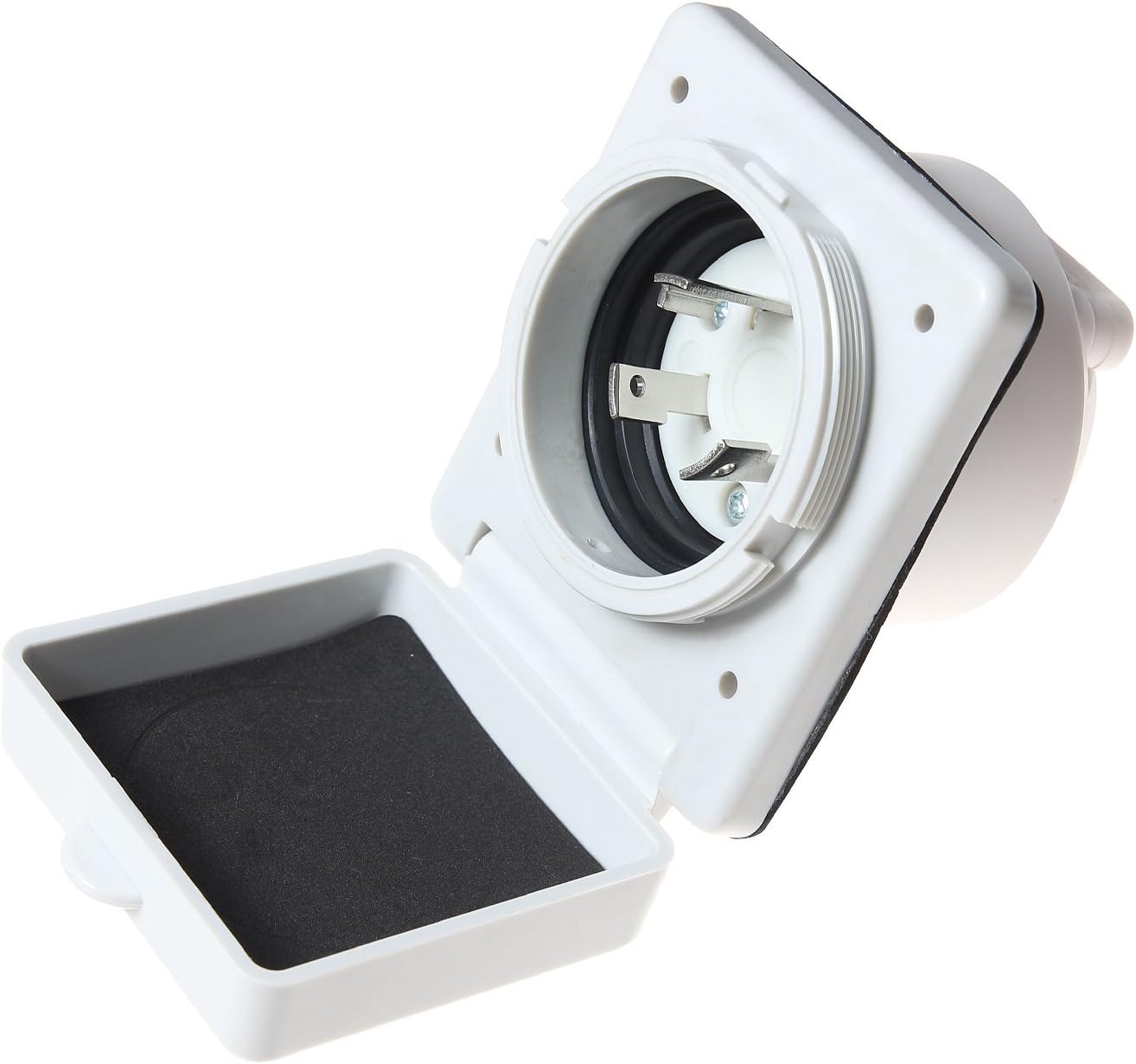 RV Power Inlet Twist Lock Plug 30A for Camper (white) - - Amazon.com