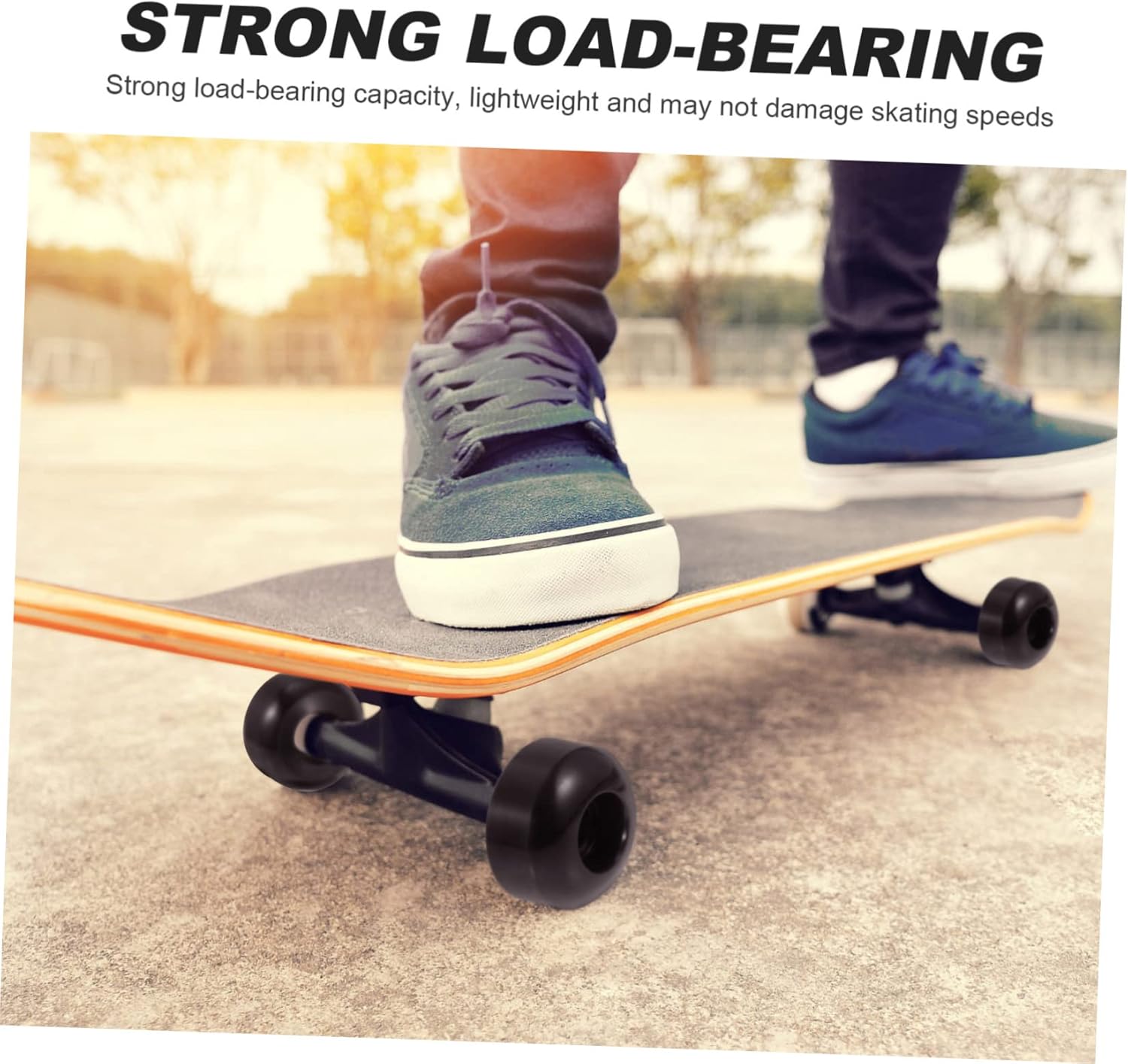 YARNOW 1set Double Tilt Skateboard Bridge Kit Pu Wheels and Trucks Complete Skateboard Accessory Set Random Style