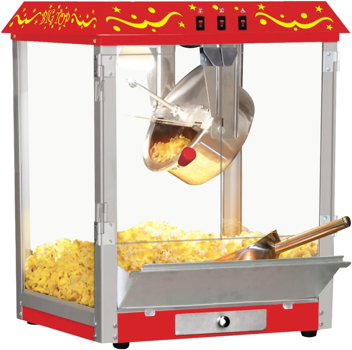 Northern Trail BW825CR Table Top Popcorn Machine, Red