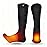 Upgraded Rechargeable Electric Heated Socks,7.4V 2200mAh Battery Powered Cold Weather Heat Socks for Men Women,Outdoor Riding Camping Hiking Motorcycle Skiing Warm Winter Socks L