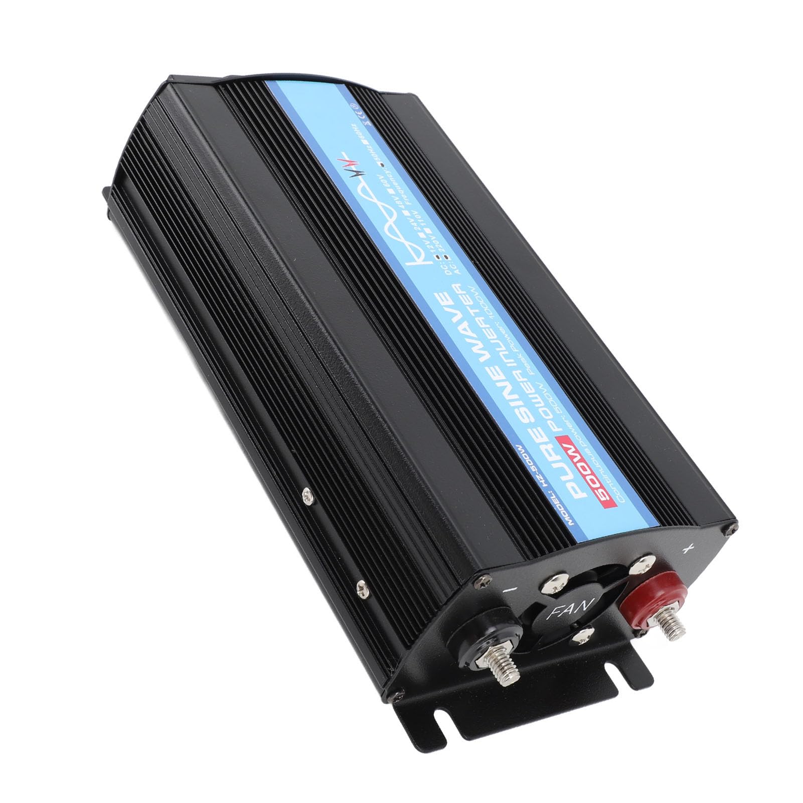 Inversor de Corriente para Coche de 500W, Convertidor de CC de 12V a 110V de CA de Alta Eficiencia de Onda Sinusoidal Pura para Vehículos Recreativos, Barcos y Herramientas Eléctricas