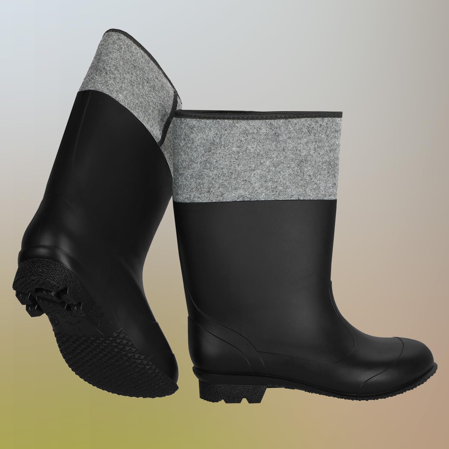 KOTARBAU Kalosze filcowe, uniseks, buty robocze, kalosze robocze, wodoodporne, zimowe
