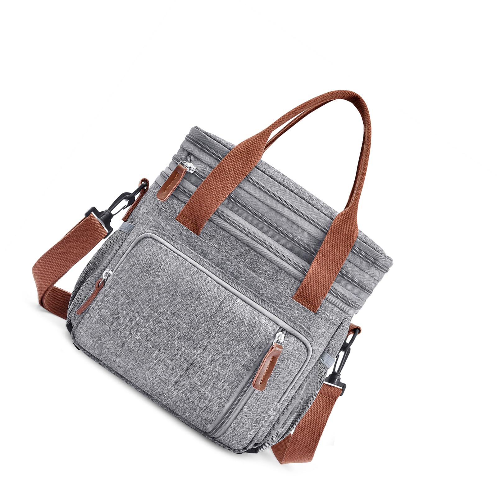 Robusta borsa termica impermeabile da picnic doppia fodera per campeggio viaggio in spiaggia cinghie regolabili spaziosi refrigeratori design pratico all'aperto refrigeratori