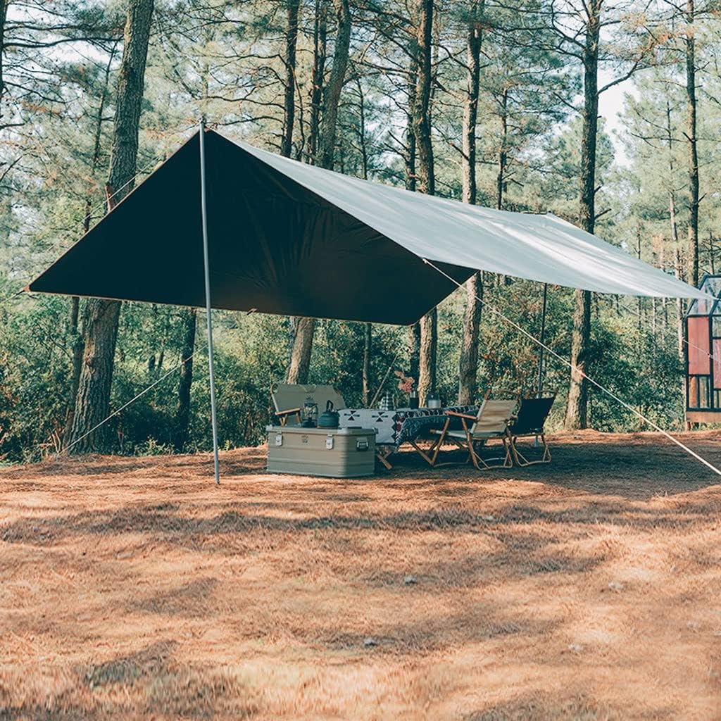 Tent Tarp Hammock Rain Fly Tent Tarp Multifunctional Camping Shelter Outdoor Sunshade Tarp Tent Tarp (Size : 4 * 5m)