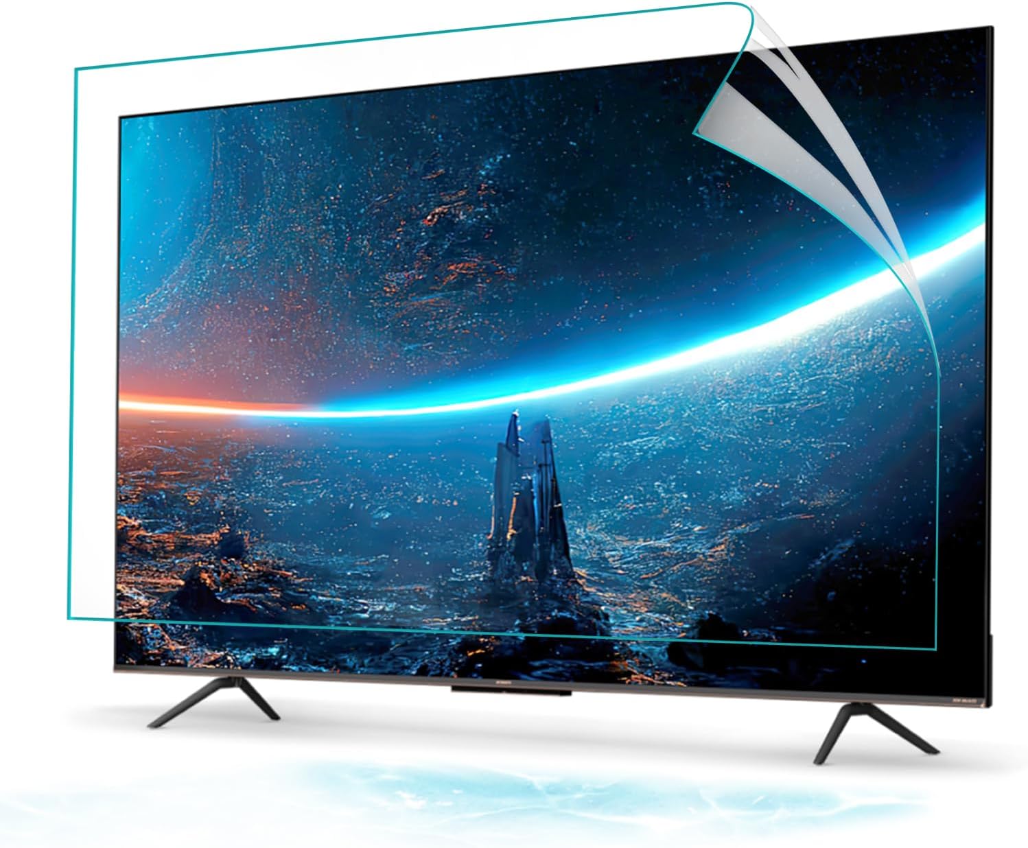 86 Inch TV Blue Light Screen Protector, Dustproof Anti Scratch Anti-Glare Matte Film, Reduce Eye Fatigue Anti-Myopia - Eye Protection,86"(1925x1100mm)