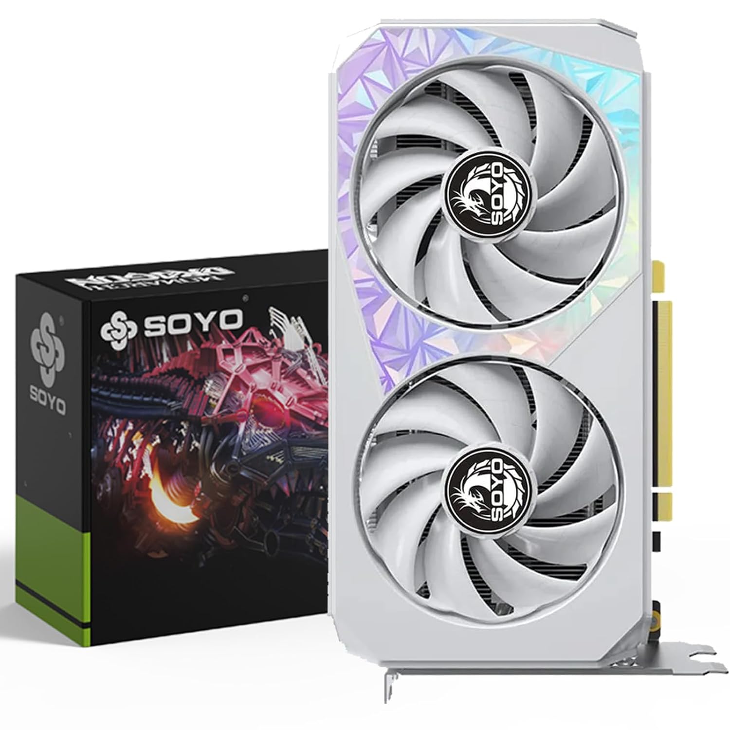SOYO NVIDIA Geforce RTX3060 Graphics Card, 12GB GDDR6 192 Bit Video Card for PC Gaming with 1*HDMI & 3*Display Port PCI Express x 16 4.0 Dual Fans Gaming Graphics Card