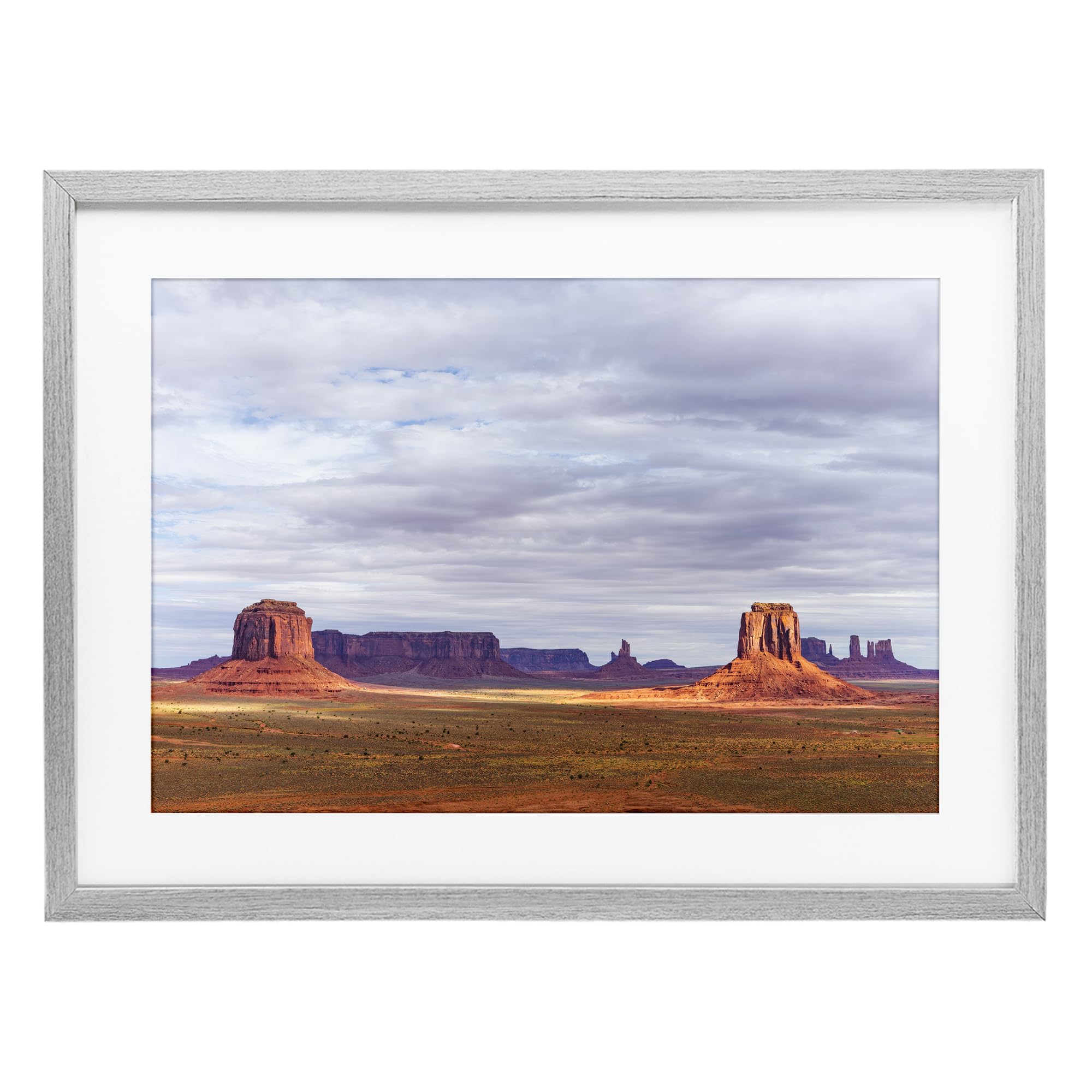 'Monumental Desert Buttes & Mesas'| Framed Print Under Glass