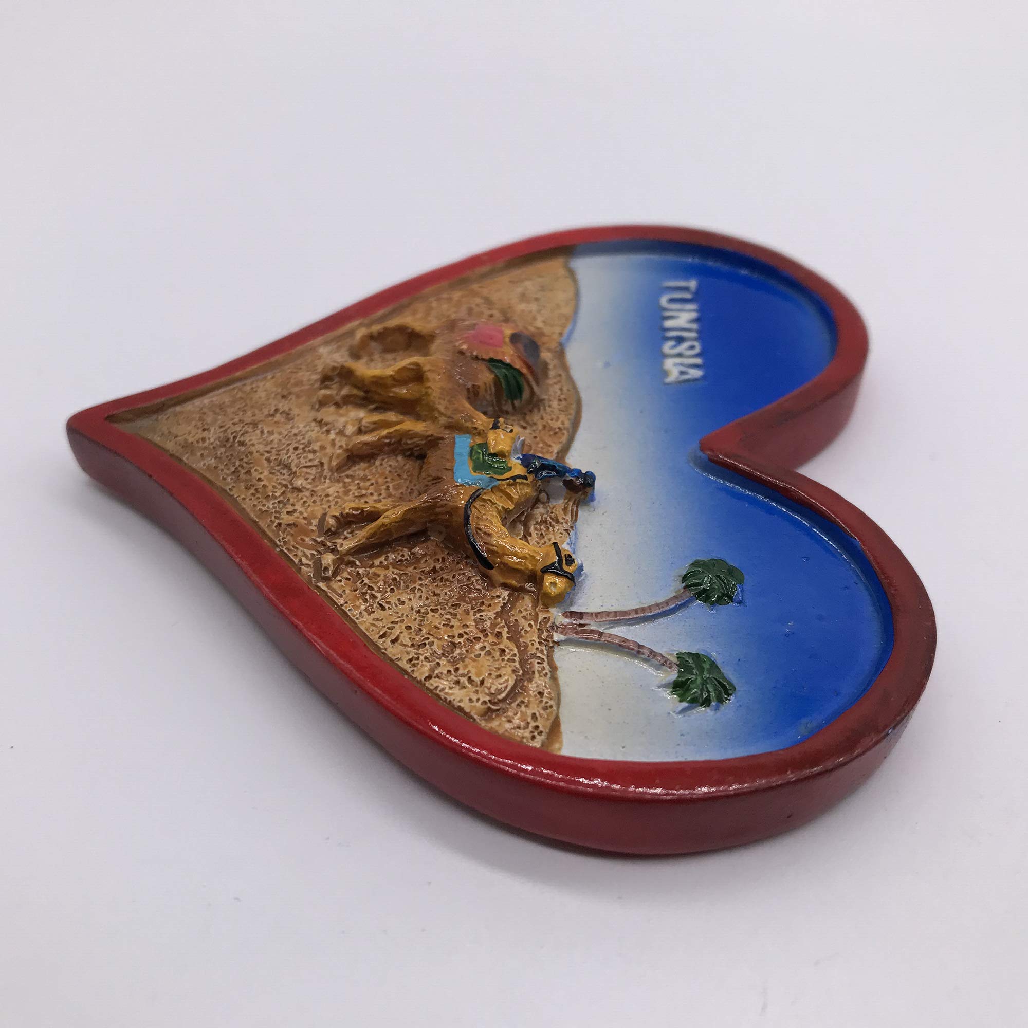 Magnete Frigorifero 3D Lussemburgo – Souvenir Di Viaggio A Forma Di Cuore – Resina Fatta A Mano – 7x6,5 Cm