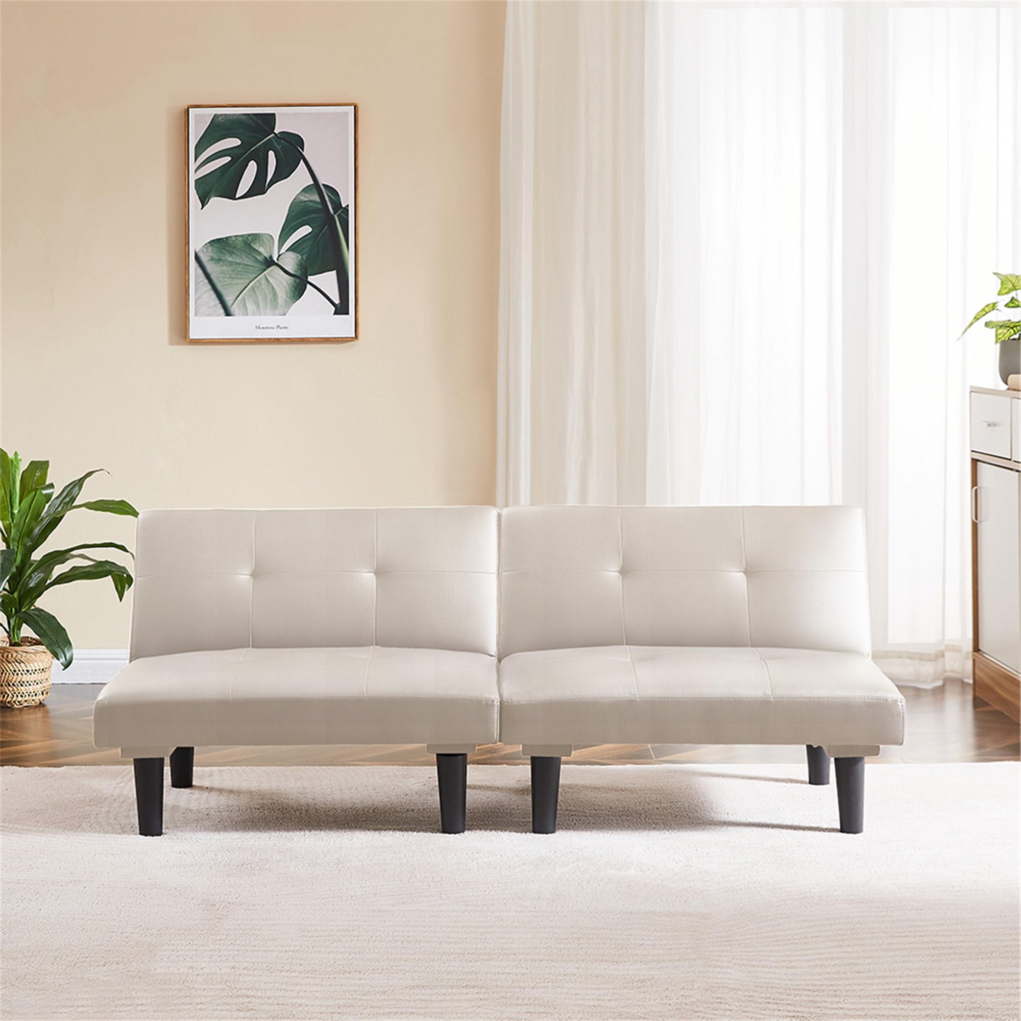 Amazon｜マルチファンクションリクライニングソファベッド 幅168cm 高 