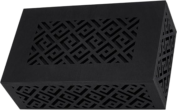 Doorbell Chime Cover Box Only, 8.5x4.9x2.7In Wooden Door Bell Chime Box With Screw for Installation, Wall-Mounted Design for Indoor/Outdoor Use, Universal Fit Doorbell Cover for Home UpgradeBlack