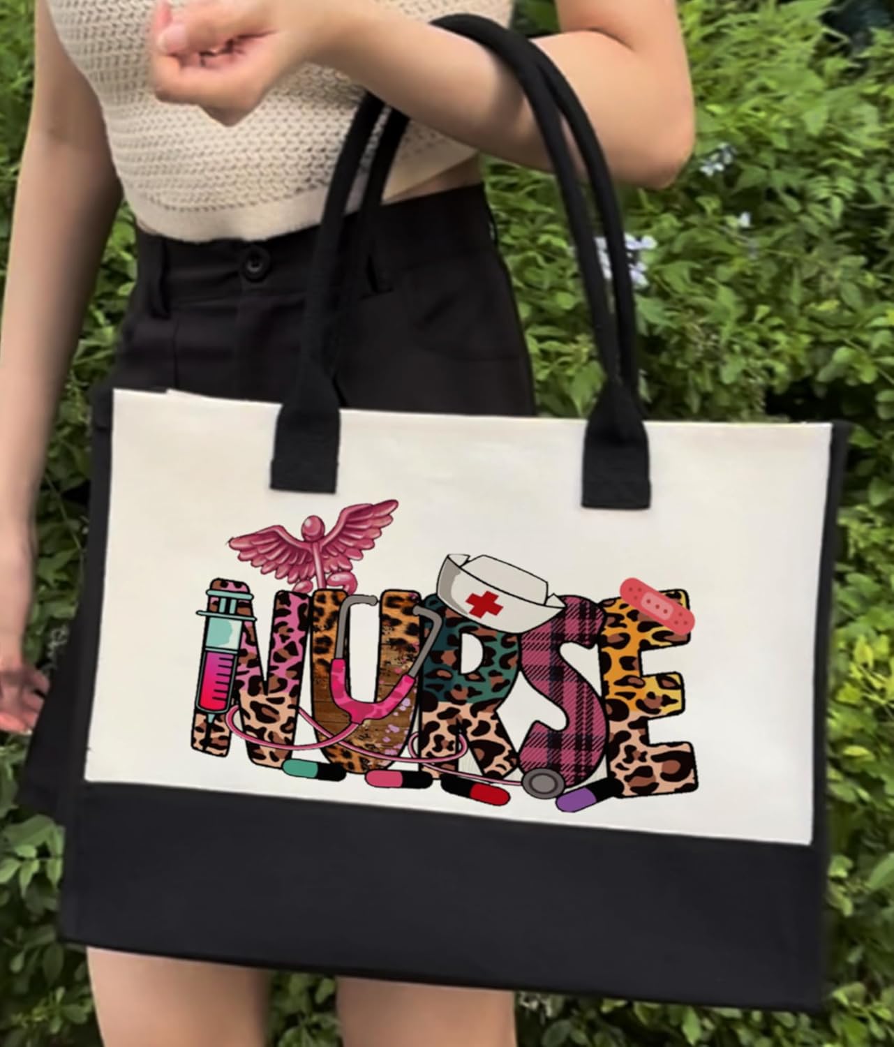 Nurse Accessories Tote Bag, Appreciation Gift for Nurse, 12x17 inch - Image 6