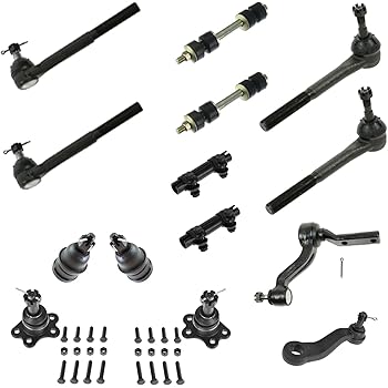 amazon com ball joint tie rod pitman idler arm sway bar link 14pc steering suspension kit automotive amazon com ball joint tie rod pitman