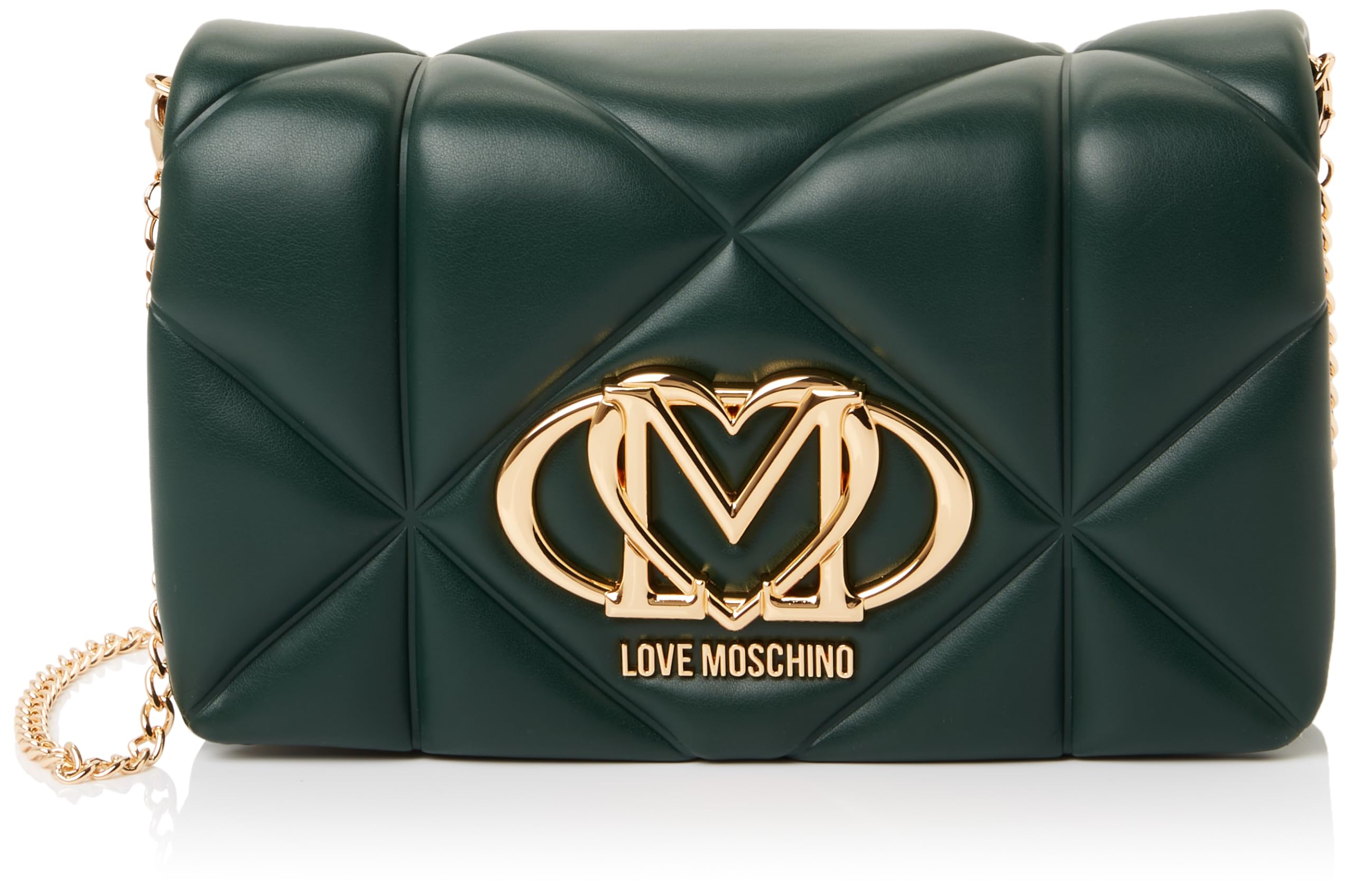 Love Moschino BOLSO PU EMBOSSED VERDE, Verde, Talla única