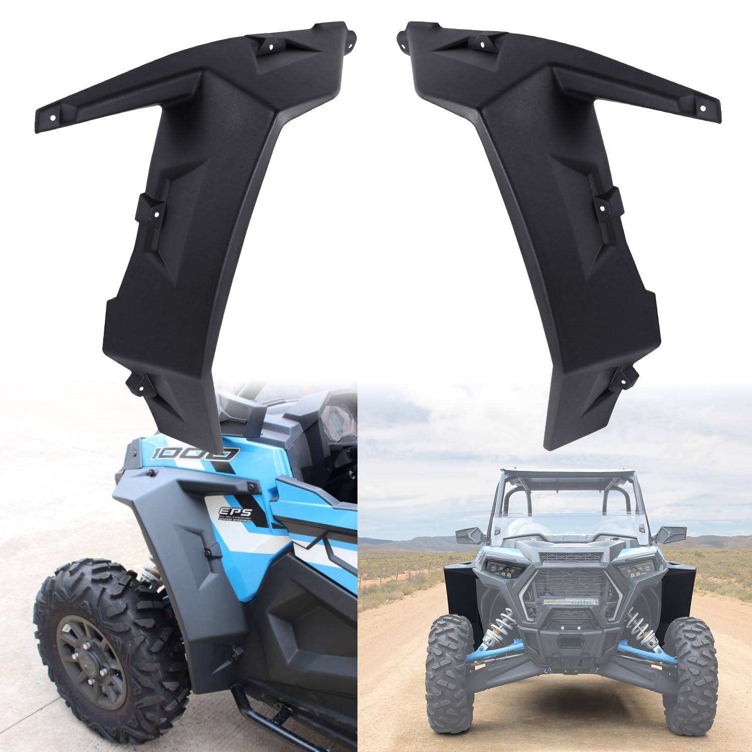 TWOM XXL Front Extended Fender Flares For Polaris RZR XP 4 1000 Turbo S (2014-2023) - View #4