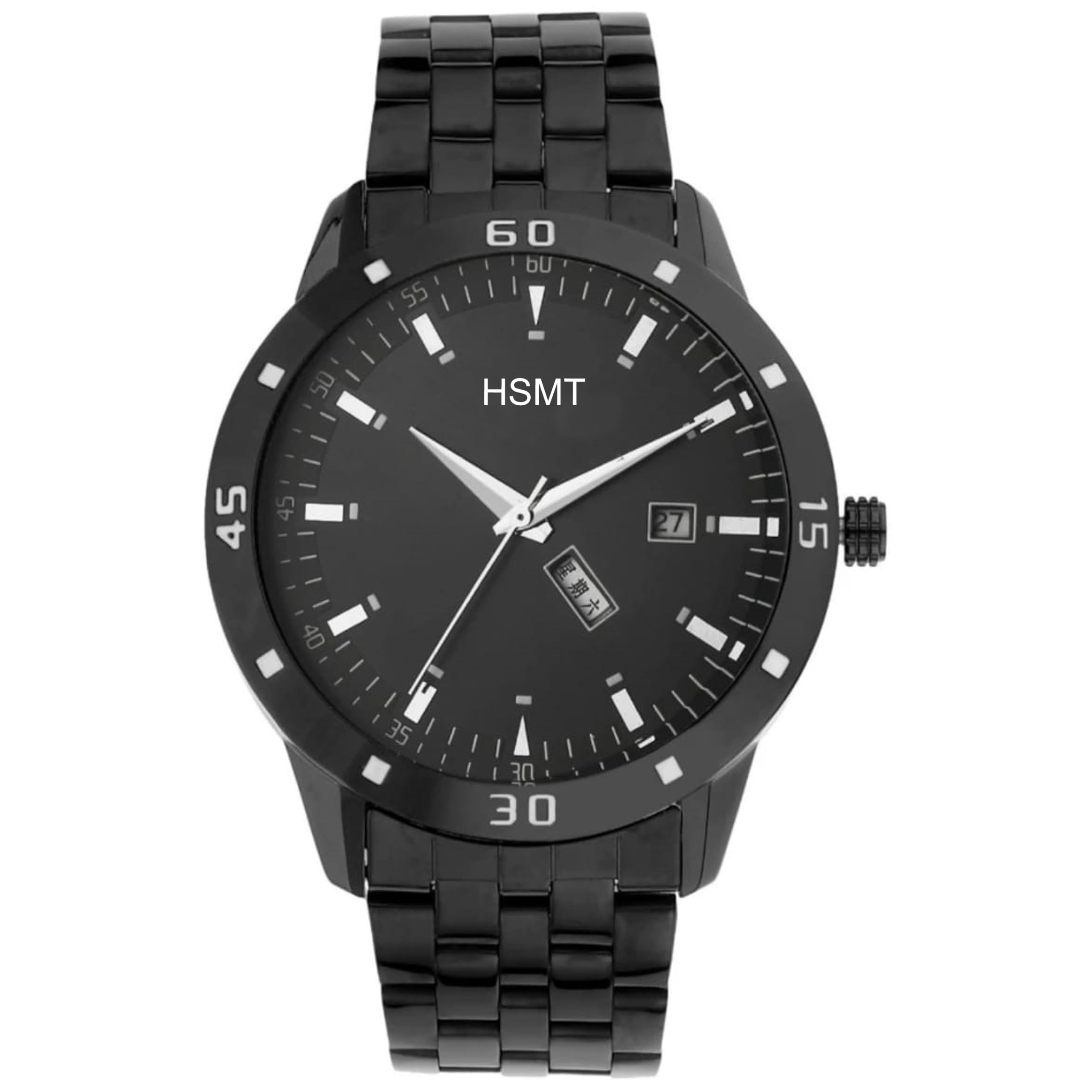 hsmt HT-011 Premium Watch for Men with Black Colored Chain Watch for Men Stainless Steel and Scratch Resistance (B0CF6ZGLRC) Amazon Price History, Amazon Price Tracker