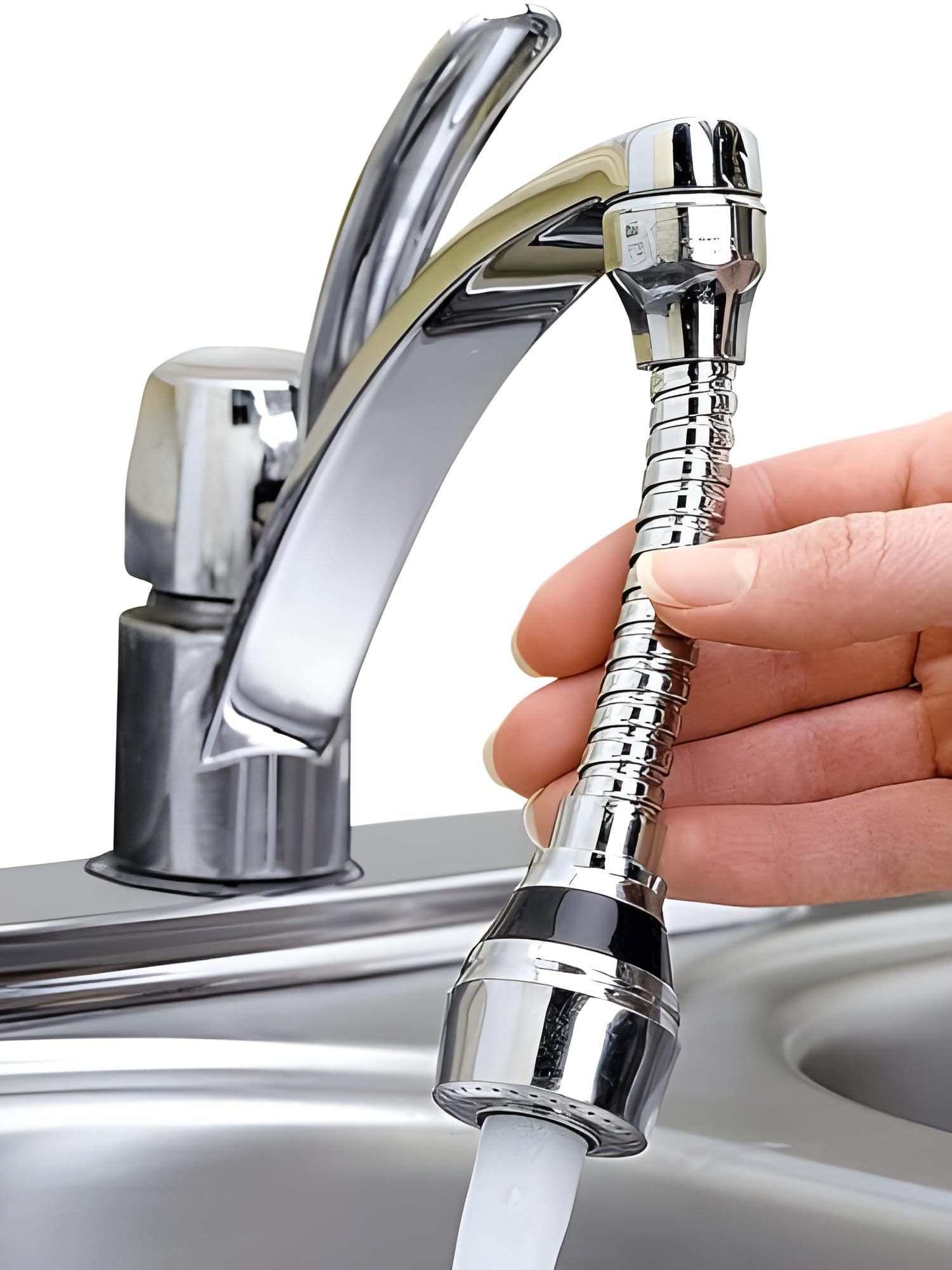 Tap Extender for Kitchen Sink - 360° Rotation Metal Faucet Extender for Taps | Spouts Shower for Taps | Water Purifier, Nozzle Purifier, Bubbler and Water Saving Filter (B0DCFZQ1JX) Amazon Price History, Amazon Price Tracker