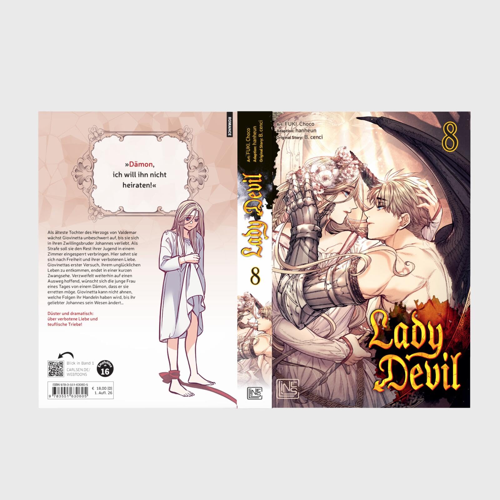 Lady Devil 8: Dramatischer Dark-Fantasy-Manhwa über eine verbotene Liebe und teuflische Triebe