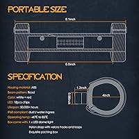 Vista 2 de Nirider Luz Interior UTV Universal Montaje en Barra Antivuelco Luces LED Luces de Jaula Antivuelco Utilitaria Luz Interior de Cúpula de Cortesía