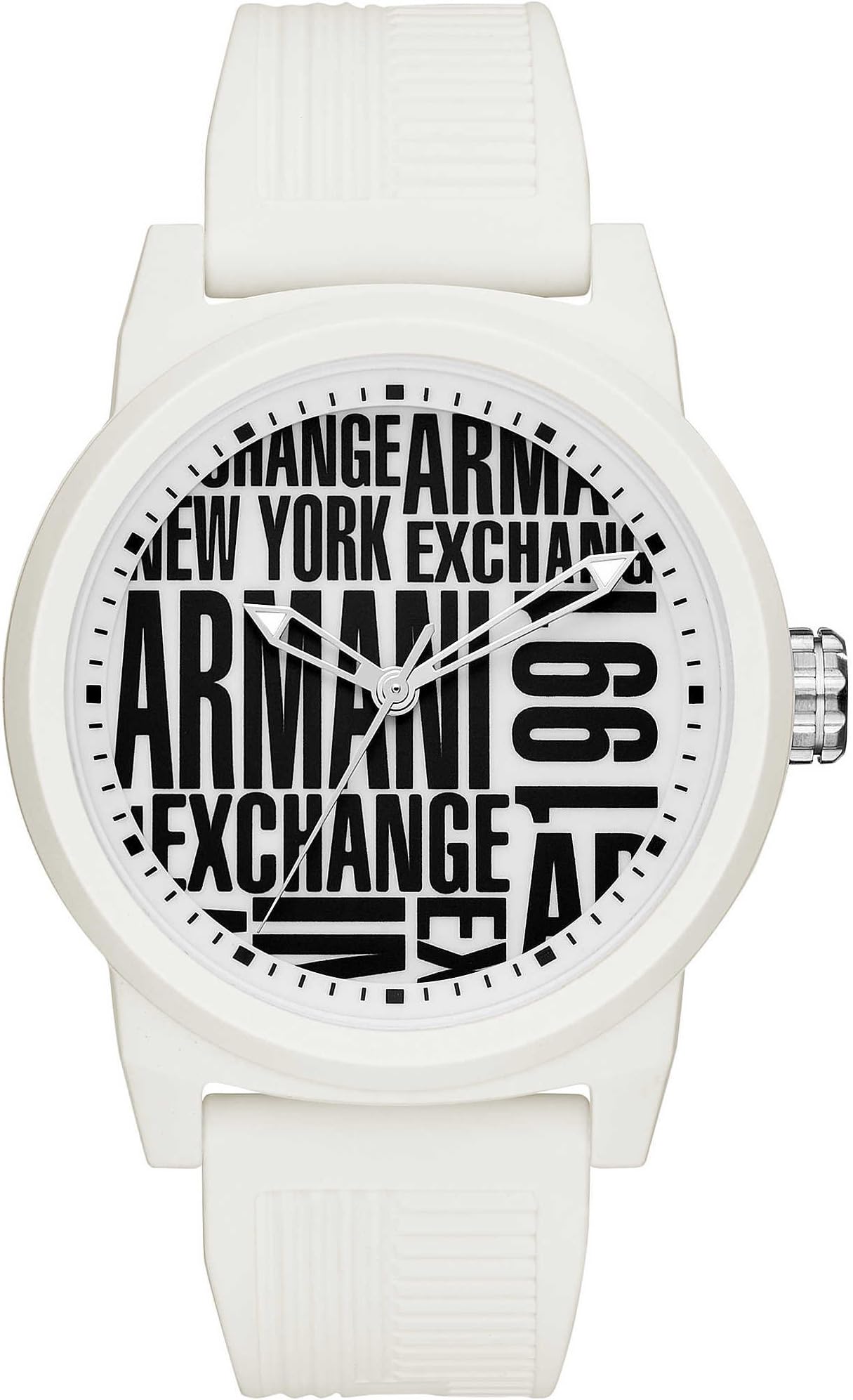 Armani Exchange Mens Analogue Quartz Watch with Silicone Strap AX1442