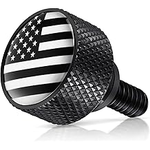AMAZICHA American Flag Seat Bolt Stainless Steel Fender Rear Seat Screw 1/4"-20 Thread Compatible with 1997-2025 Harley Davidson Touring XG XL Dyna Softail Sportster CVO Fatbob Black