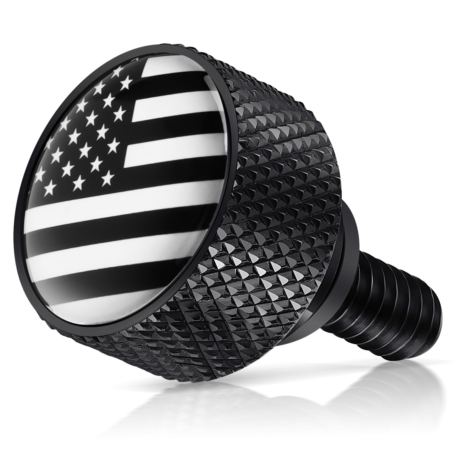 AMAZICHA American Flag Seat Bolt Stainless Steel Fender Rear Seat Screw 1/4"-20 Thread Compatible with 1997-2026 Harley Davidson Touring XG XL Dyna Softail Sportster CVO Fatbob Black