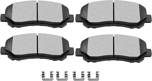 SCITOO Pastillas de freno de cerámica, 4 pastillas de freno delanteras, kits de frenos para 2015-2016 para Chrysler 200, 2013-2016 para Dodge Dart