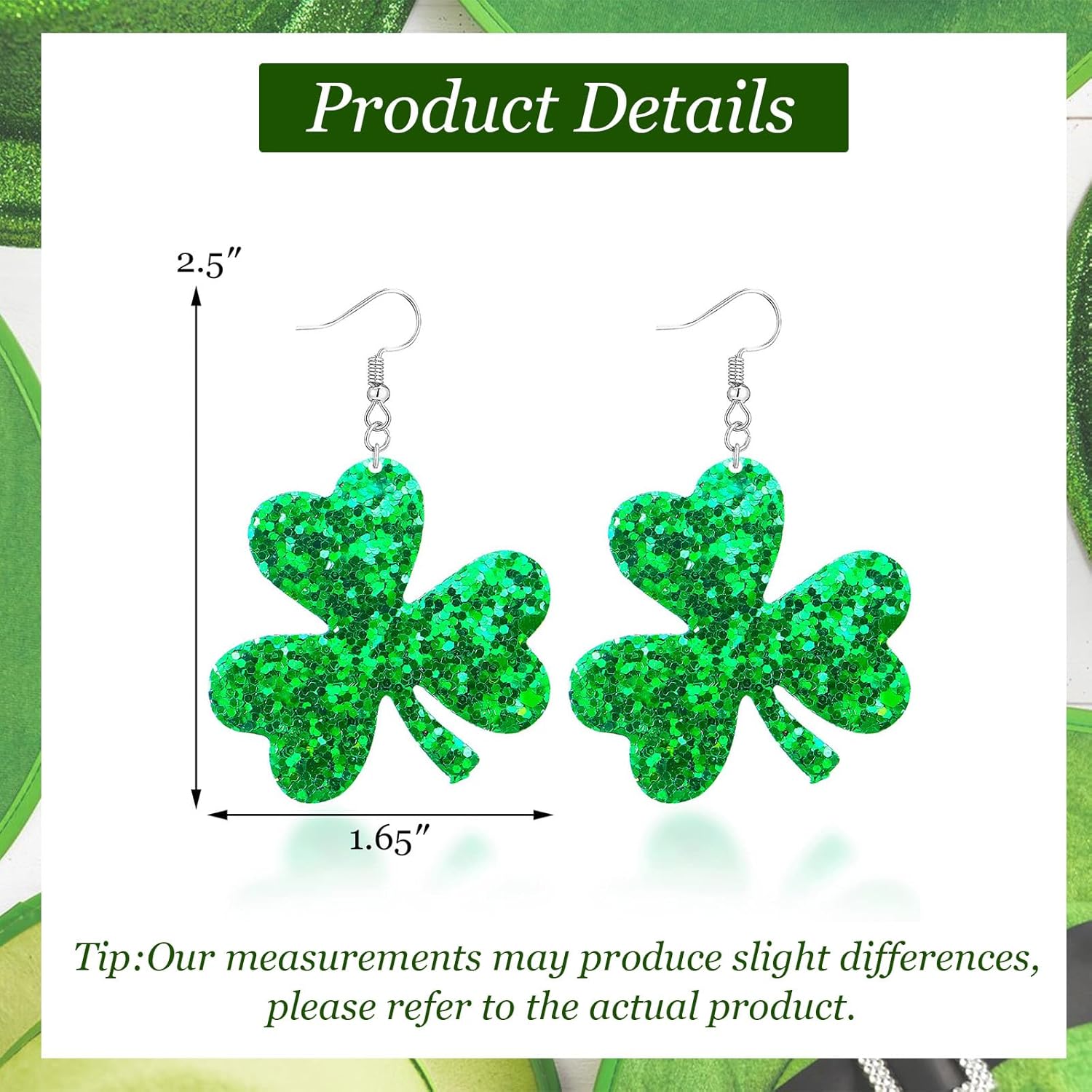 St Patricks Day Accessories Shamrock Earrings for Women St. Patty's Days Green Irish Earrings Jewelry St Patricks Day Shirt Women Outfits - Image 6