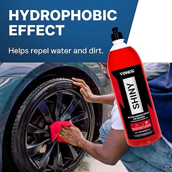 Vonixx Shiny Tire Dressing for Automotive Tires, Intense Gloss Finish, Enhances Appearance and Provides a Clean and Uniform Look for Visual Impact 16.9 oz