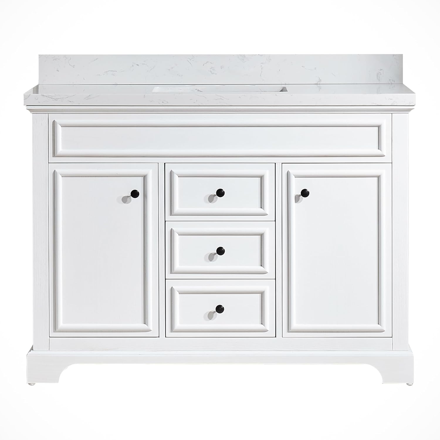 Amazon.com: Gahowlen 48 Inch Bathroom Vanity, Modern Freestanding ...