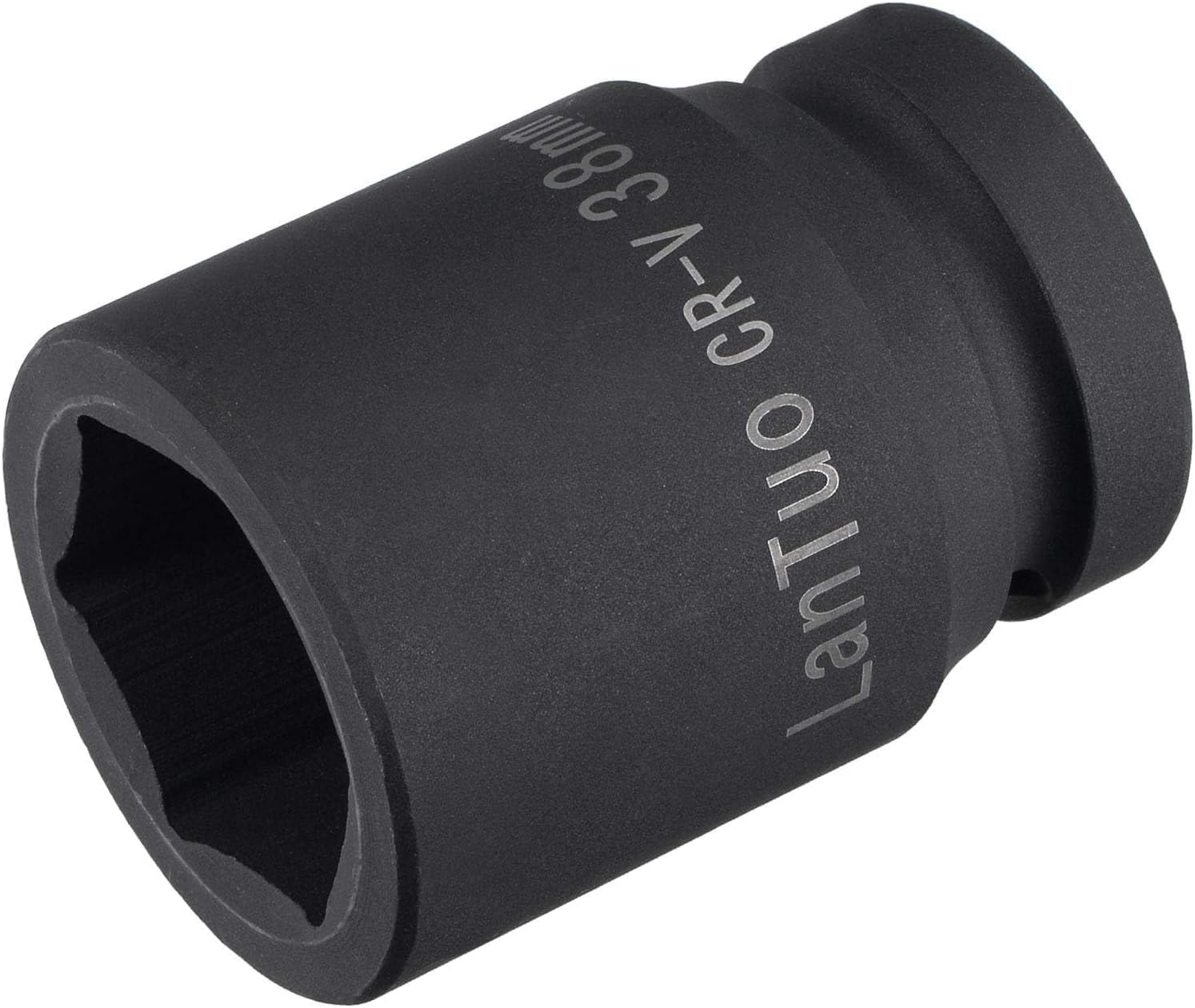 TA-VIGOR 1 Inch Drive by 36mm 6-Point Impact Socket, Durable Reliable CR-V 80mm Length, Standard Metric Sizes for Home Car Repair