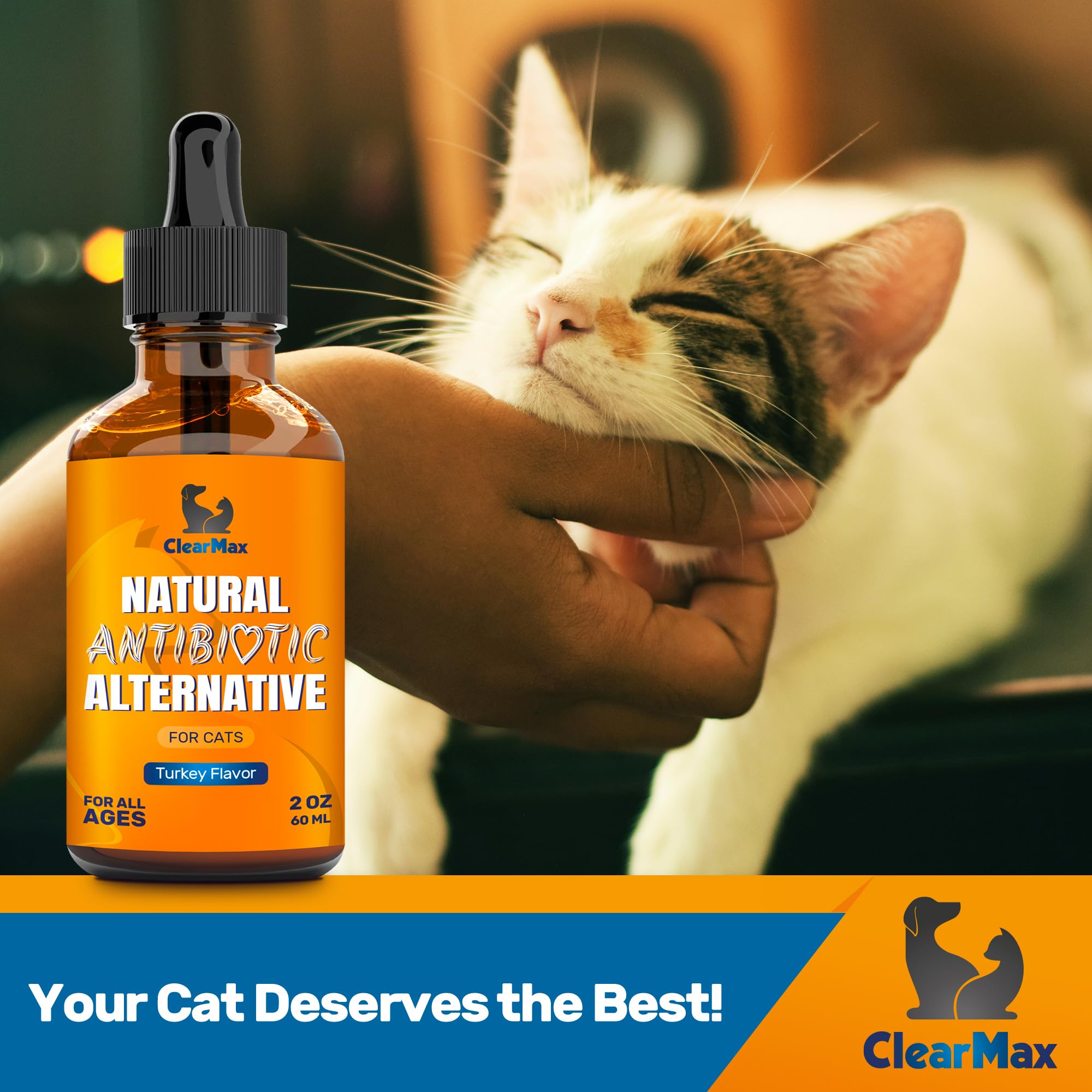 Antibiotics for Cats in Drops – Respiratory & UTI Treatment – Turkey – 2 Oz — Amazon image 8