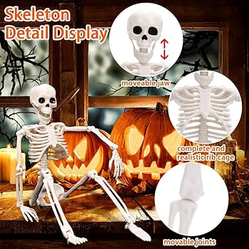 専用出品　ハロウィン骸骨 ハロウィン 骸骨 頭蓋骨 両腕 3点セット ガイコツ 骨 置物