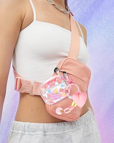 Miniatura 6 de Funda para Apple para Airpod 3, diseño de arena movediza Kawaii bonita estética femenina femenina para niñas y mujeres, protector líquido brillante