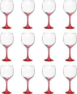 DISCOUNT PROMOS Premiere Wedding Wine Glasses 20.5 oz. Set of 12, Bulk Pack - Restaurant Glassware, Perfect for Red Wine or White Wine - Red