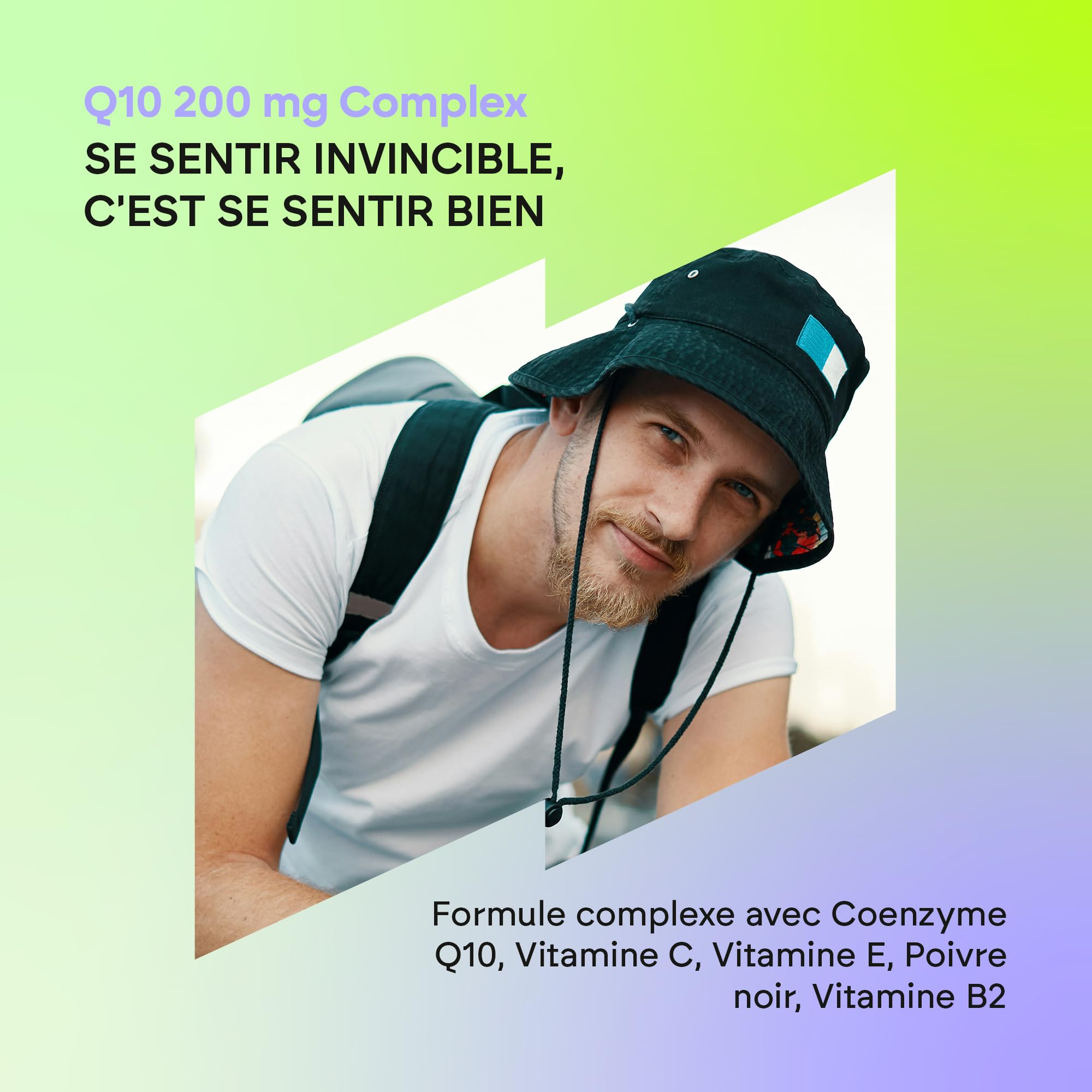 Coenzyme Q10 Complex 200mg - 120 Gélules Coq10 - Antioxydant avec Vitamine C, E et B2, Poivre Noir - Système Immunitaire - Ubiquinone Coenzyme Q10-120 Gélules Nutralie