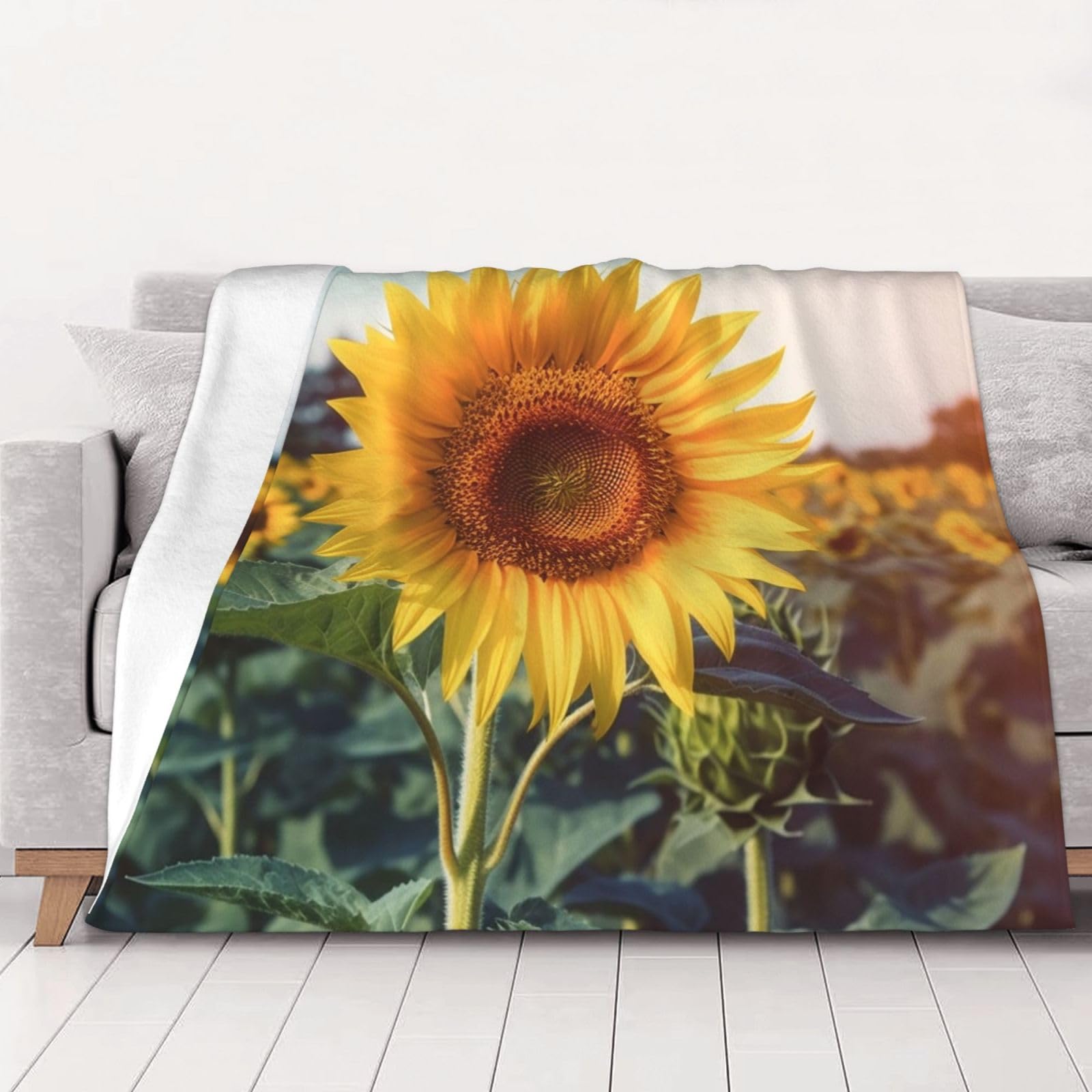 Couverture en flanelle toutes saisons chaude et confortable pour lit et bureau