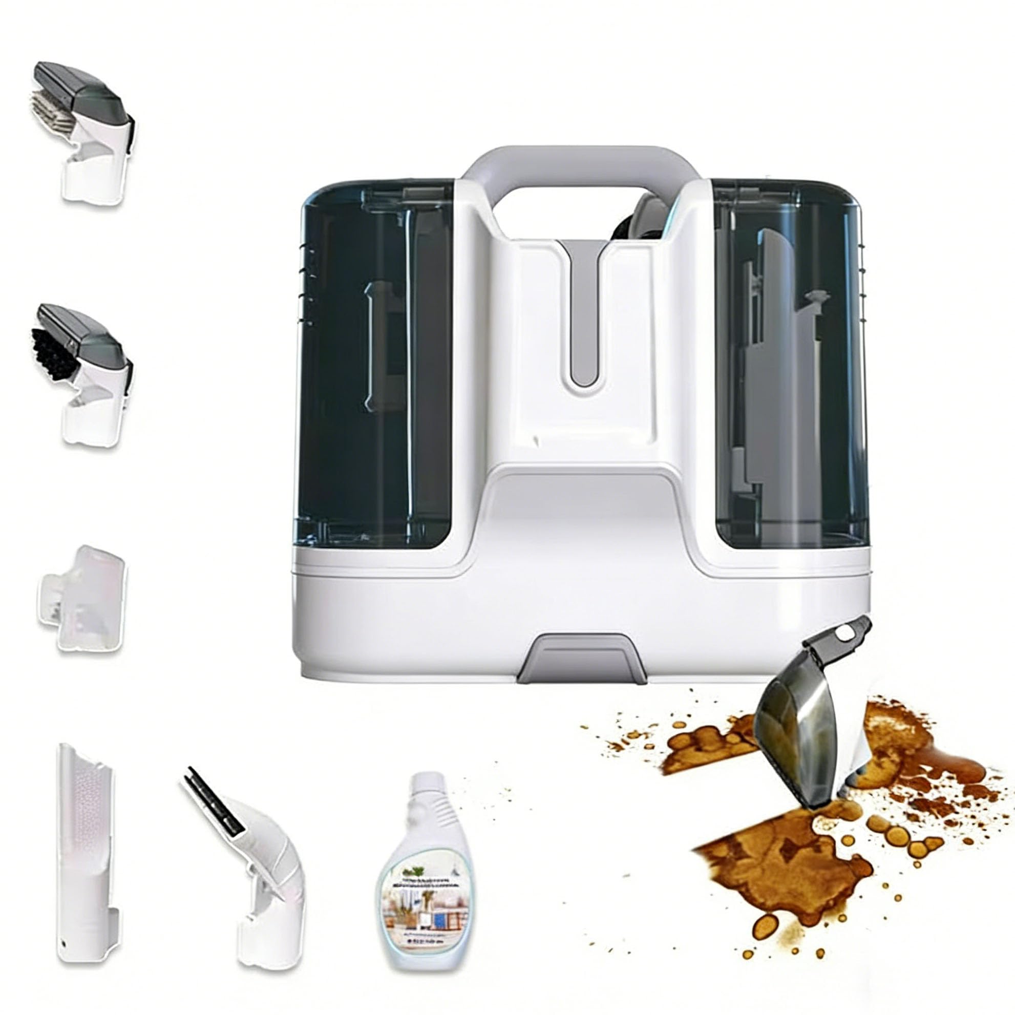 Portable Carpet Cleaner Machine Upholstery Spot Cleaner for Stains Odors and Pet Hair Strong Suction for Carpets Rugs