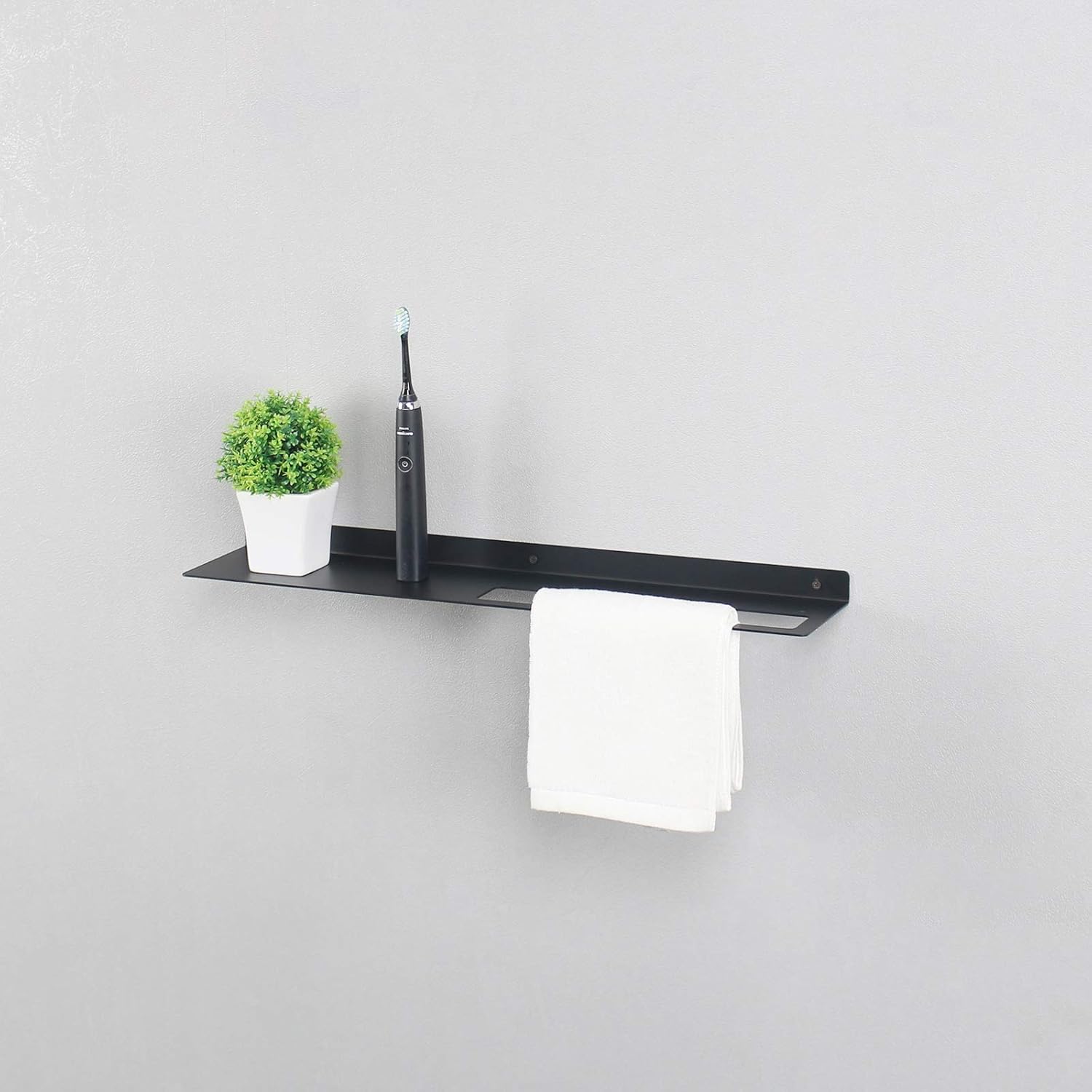 Black Metal Wall Mounted Bathroom Shelves with Towel Angola Ubuy