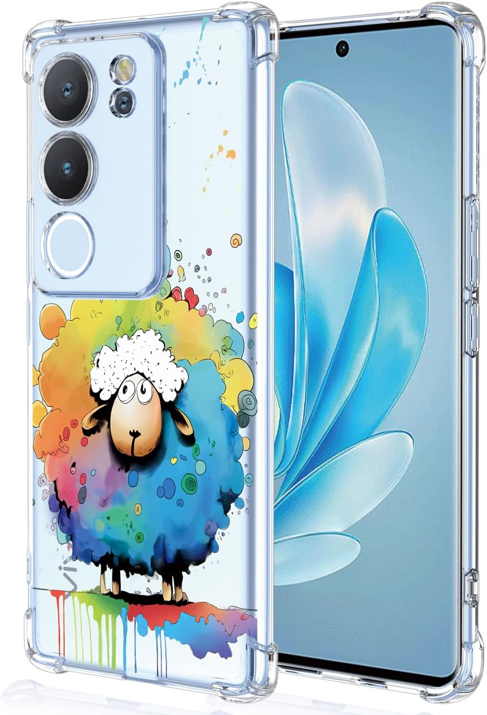 XINYEXIN Case for Vivo V29 5G - Matte Semi-Transparent Cover in Soft