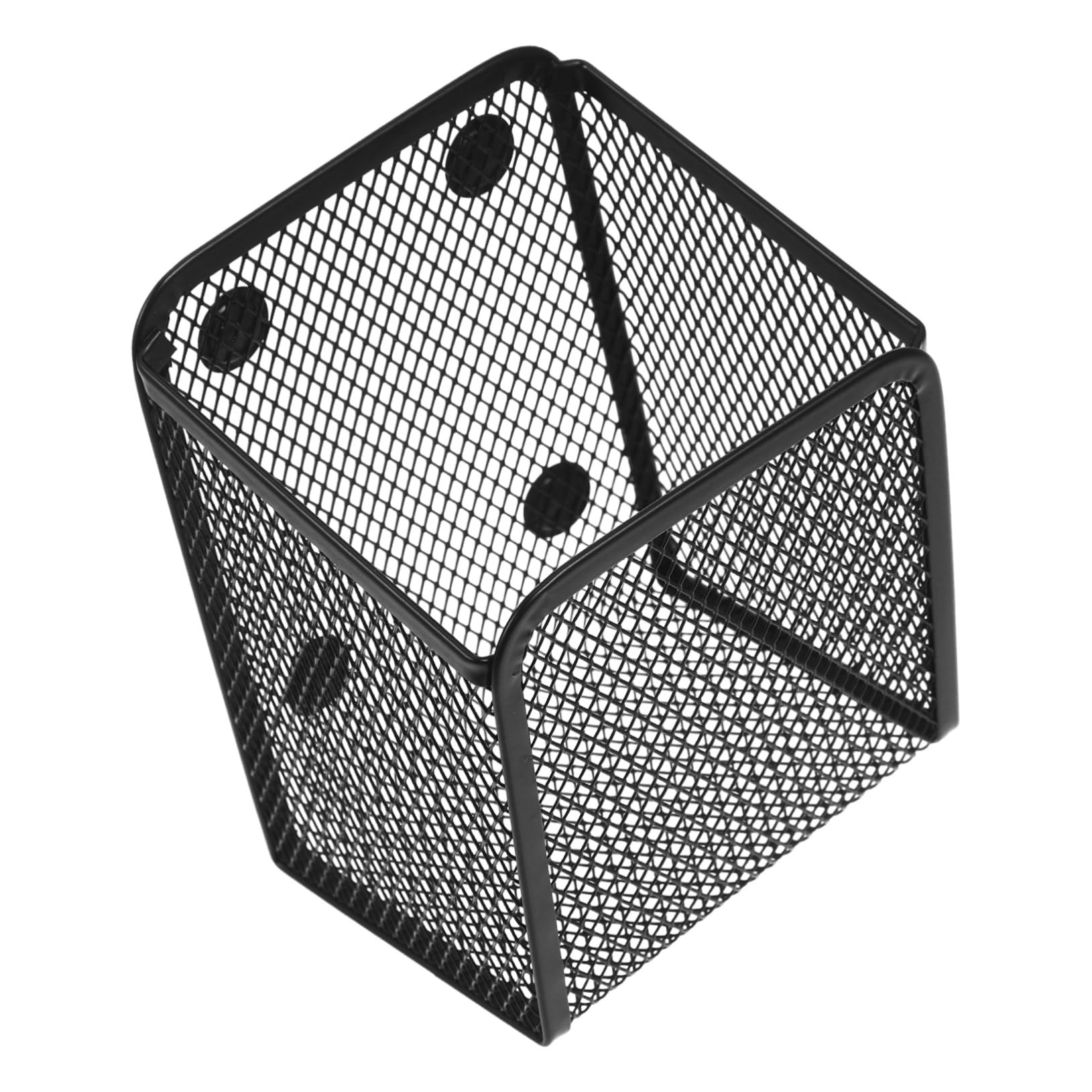 Gadpiparty 4 Pezzi portapenne magnetico Cartoleria Porta di deposito a penna magnete Scrivania porta pennarello per lavagna bianca organizzatore di pennarelli magnetici ferro battuto Nero