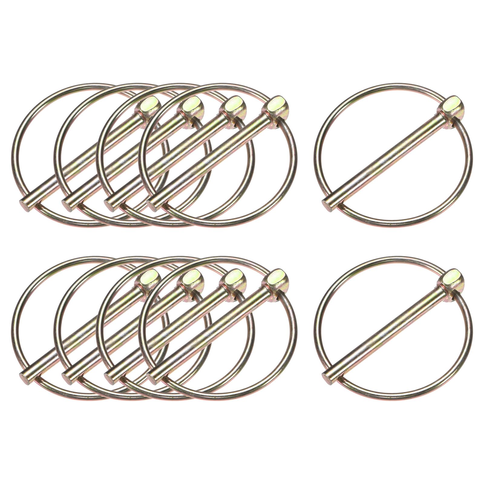 M METERXITY 10-Pack 11/64" Linch Pin with Ring