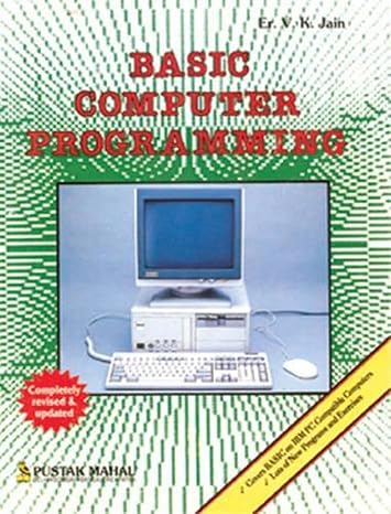 Amazon.in: Buy BASIC COMPUTER PROGRAMMING Book Online at Low Prices in ...