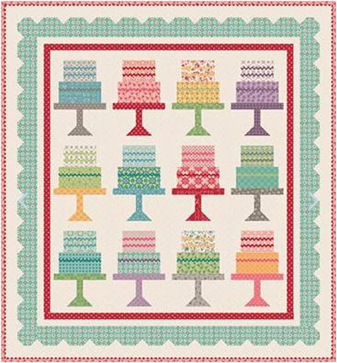 Riley Blake It's Sew Emma Cake Walk Quilt Pattern By Lori Holt of Bee in My Bonnet, Creative and Unique Quilt Pattern.