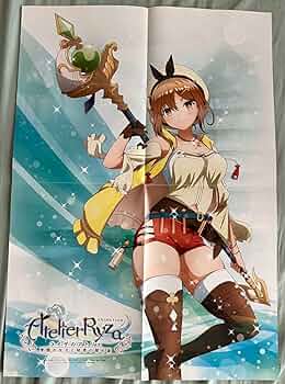 【非売品】ライザのアトリエ 常闇の女王 放送開始 告知ポスター 番宣 販促 レア 非売品】ライザのアトリエ 常闇の女王 放送開始 告知ポスター 番宣