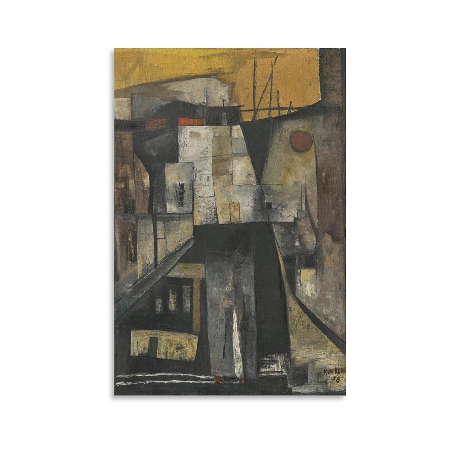 KLAGCBDF RAM KUMAR Untitled (10) Picture Print Wall Art Poster Painting Canvas Posters Artworks Room Aesthetic 20x30inch(50x75cm)