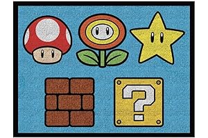 Alfombra de Mario Bros para cuarto: Franco Super Mario Kids Room Non...