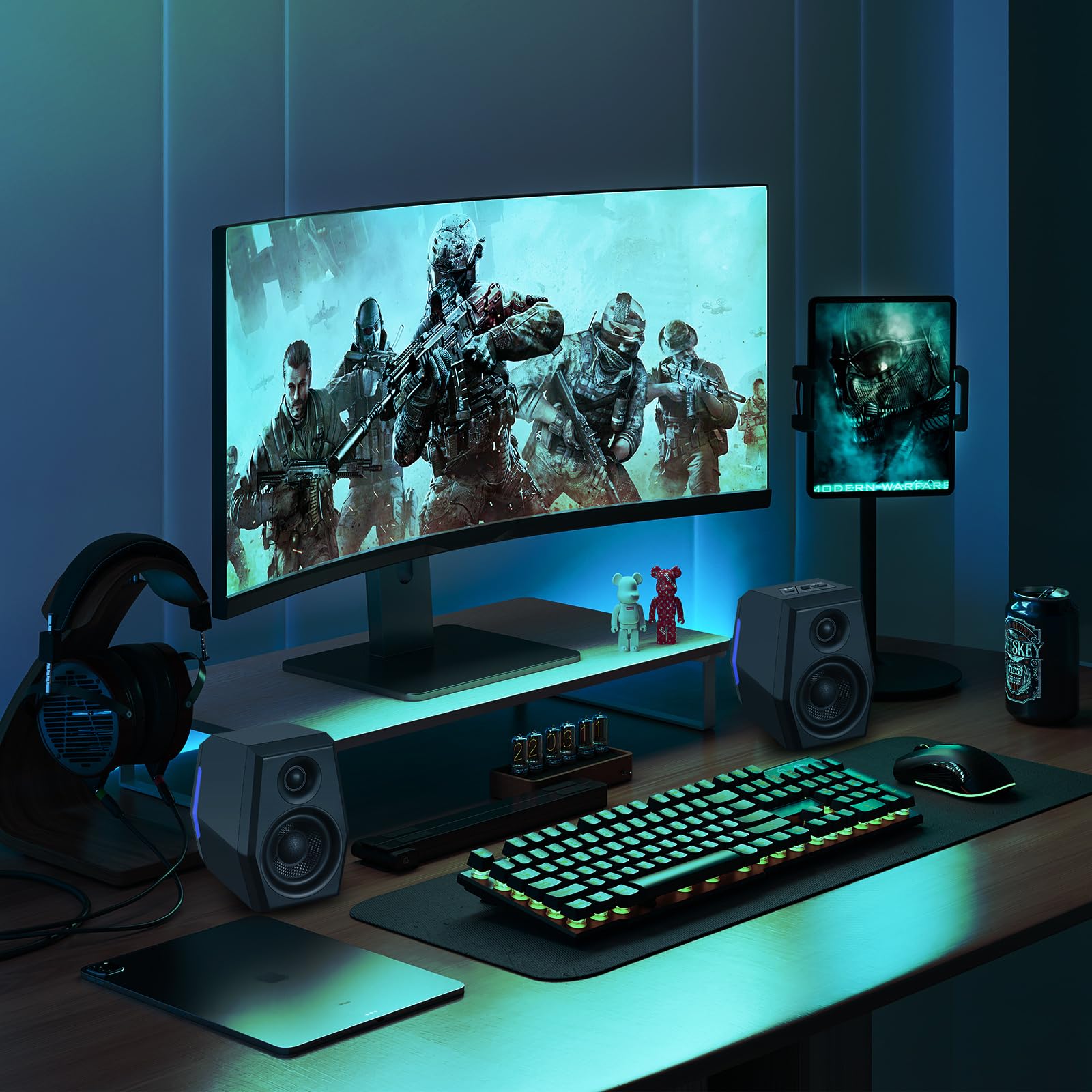 Sw209 36w Computer Gaming Speakers With Eq Modes Game