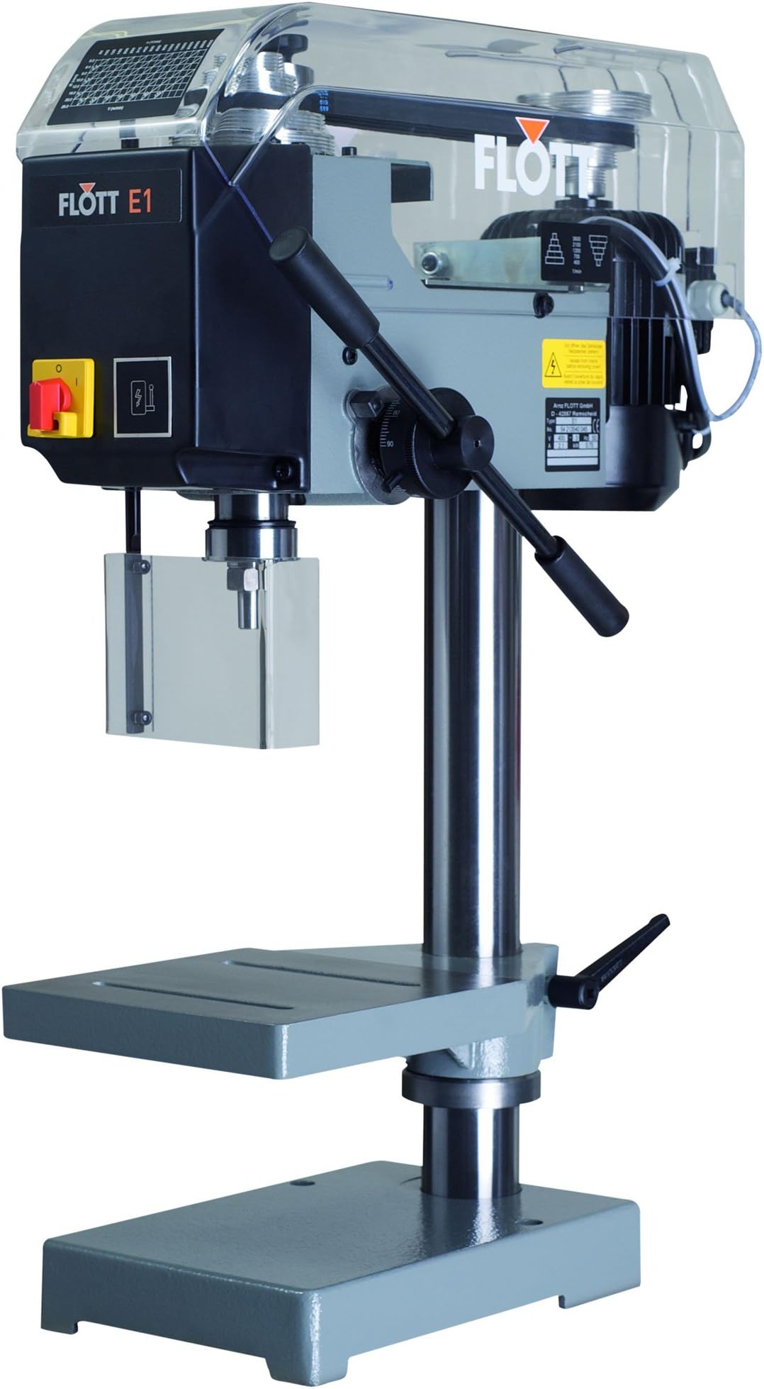 Flott TB E1 Tabletop Drill Press 1 Horsepower, 460V 3-Phase, Heavy Duty Steel with cast-Iron Base, 15"