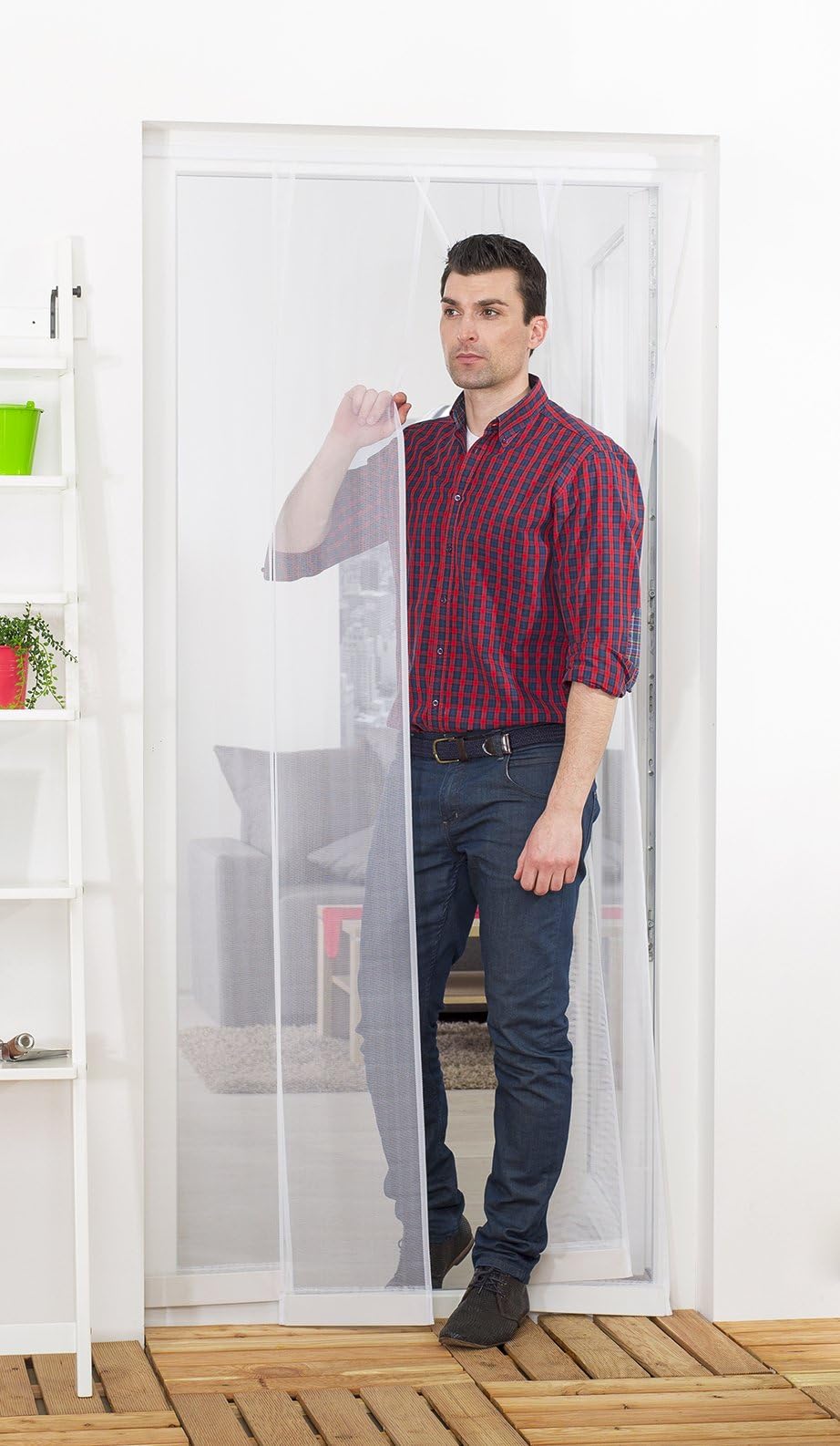 Culex Vertical Blind White Bottom Fiber Glass 4 Pieces 100 x 220 cm White 100410101 VH