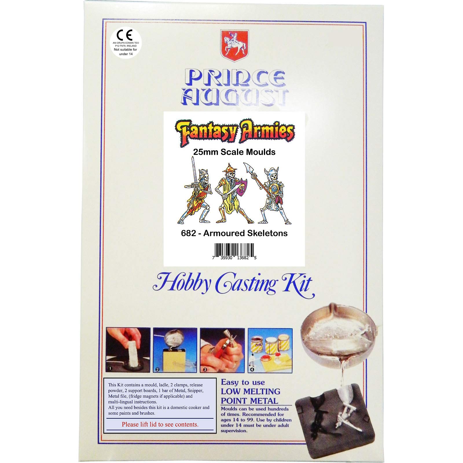 Prince August Hobby Casting Value Starter Kit - Fantasy Armies - Armoured Skeletons PA13682